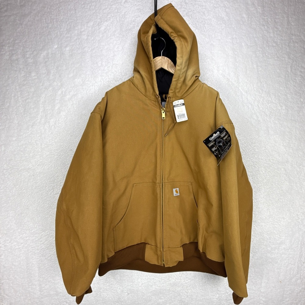 Carhartt Sandstone Active Jacket Quilt Lined Mens 3XL J140 BRN Brown NWT NOS‎